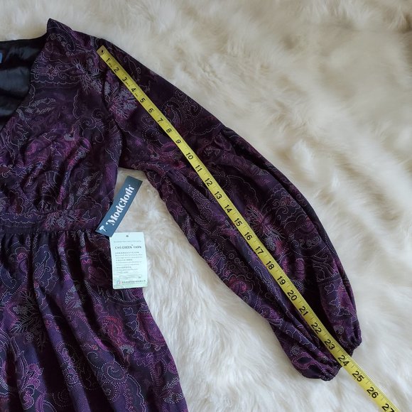 ModCloth Long Sleeve Purple A Moment in Fine Dress Size 10 NWT - Picture 14 of 15